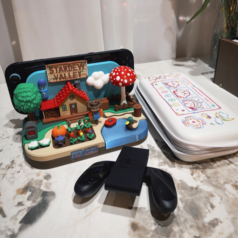 Gaming Console With - Switch Dock Stardew Valley Farm Theme