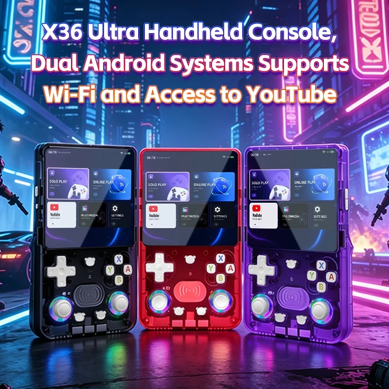 Handheld Gaming Console Youtube - X36Ultra Retro Handheld-Konsole Android 10.0 WLAN