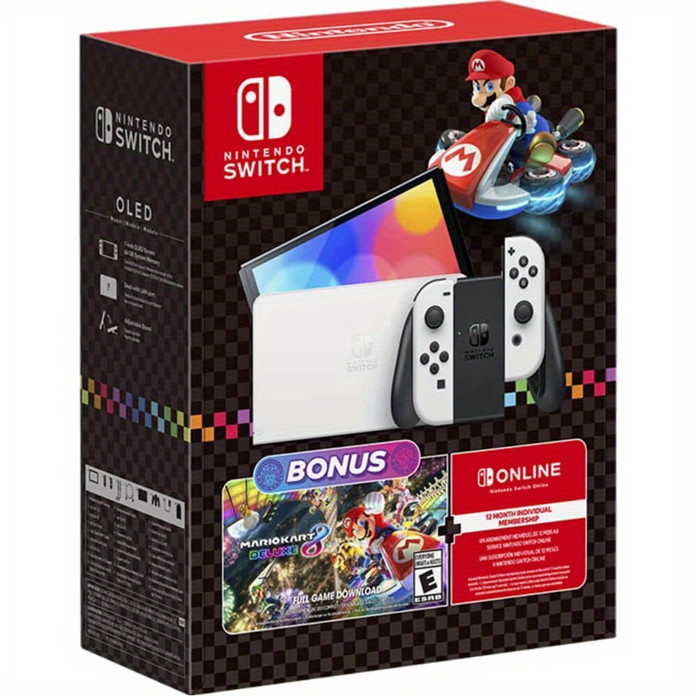 Gaming Console Bundle - Nintendo Switch OLED-Konsolen-Bundle mit Mario Kart
