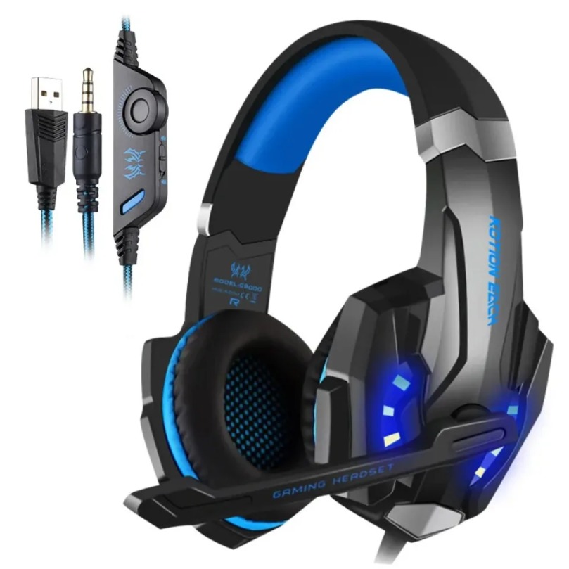 Gaming Headset Wired - Gaming-Headset, tiefer Bass, Stereo, kabelgebundener Kopfhörer,