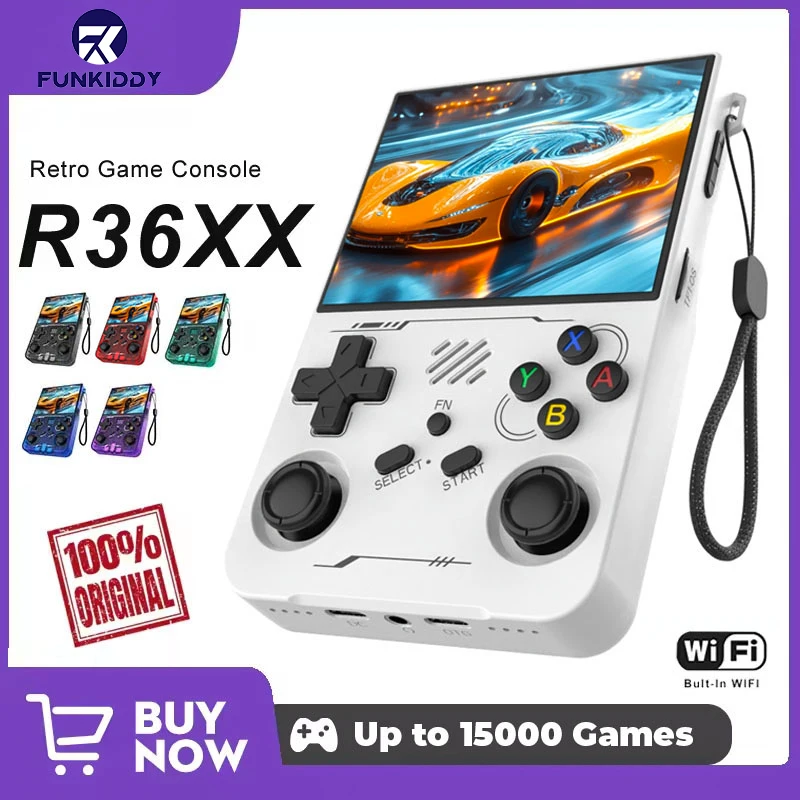 Gaming Console Linux - FUNKIDDY R36XX Spielkonsole ARKOS Eingebautes WLAN
