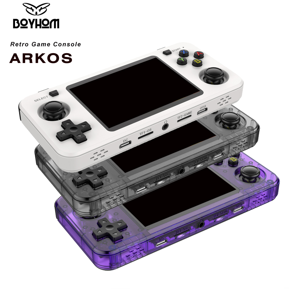 Gaming Console Linux - 3,5-Zoll-IPS-Retro-Handheld-Konsole RK3326, 3000 mAh, lange Akkulaufzeit,