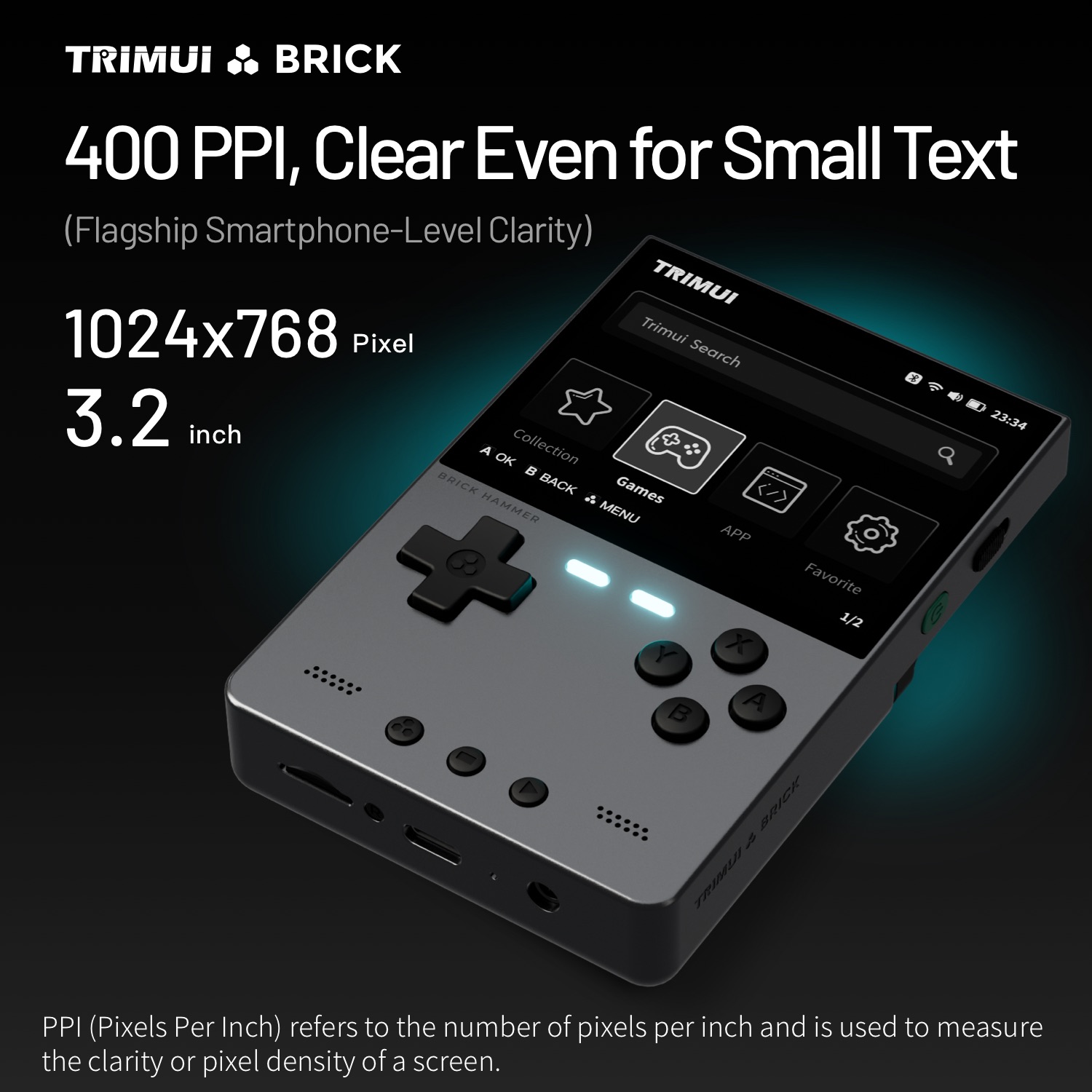 TRIMUI BRICK Hammer Mini Metal – Gaming Console Handheld Best Bewertung und Preis