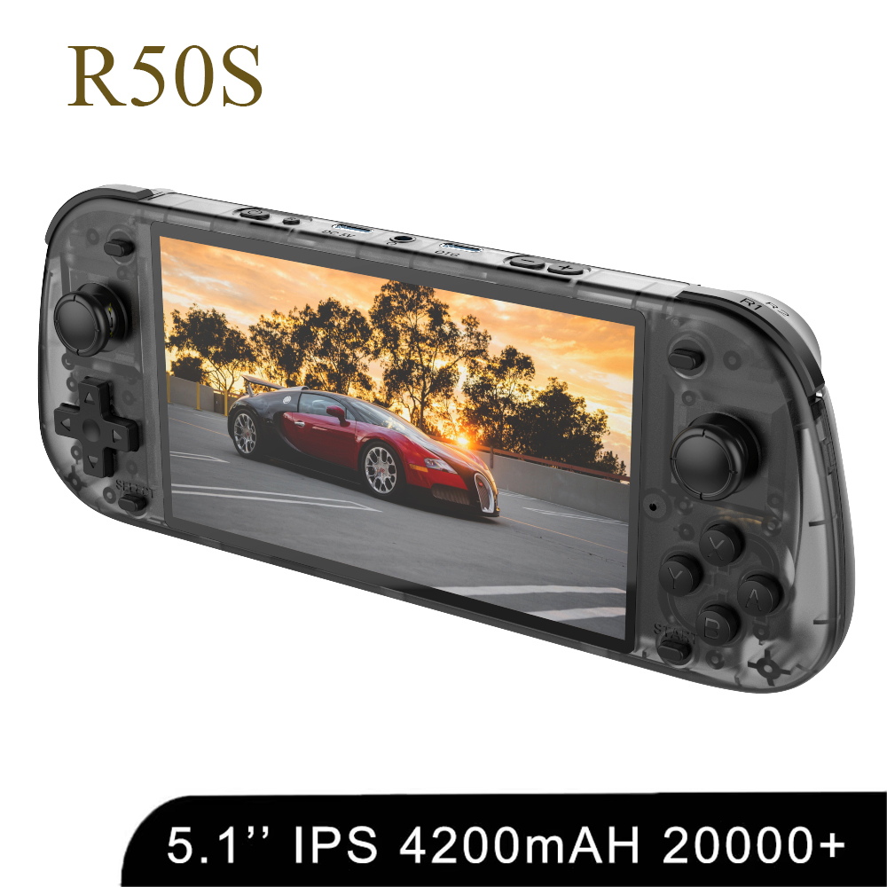 5,1 zoll Neue R50S Retro Handh – Gaming Console Linux Bewertung und Preis