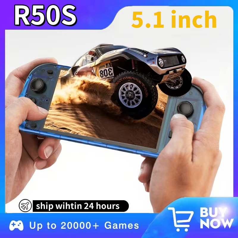 5,1 zoll Neue R50S Retro Handh – Gaming Console Linux Bewertung und Preis
