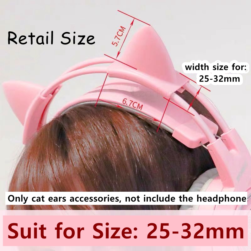Rosa Silikon-Katzenohren-Anhän – Gaming Headset Wired Bewertung und Preis